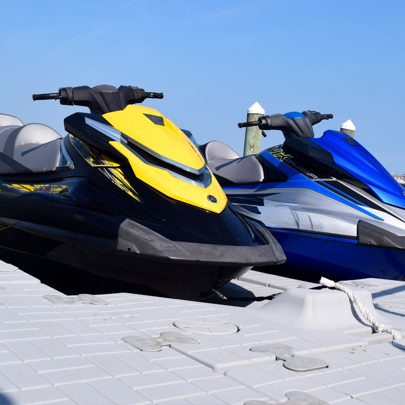 drive on jet ski dock by Snap Dock Jensen Beach 
