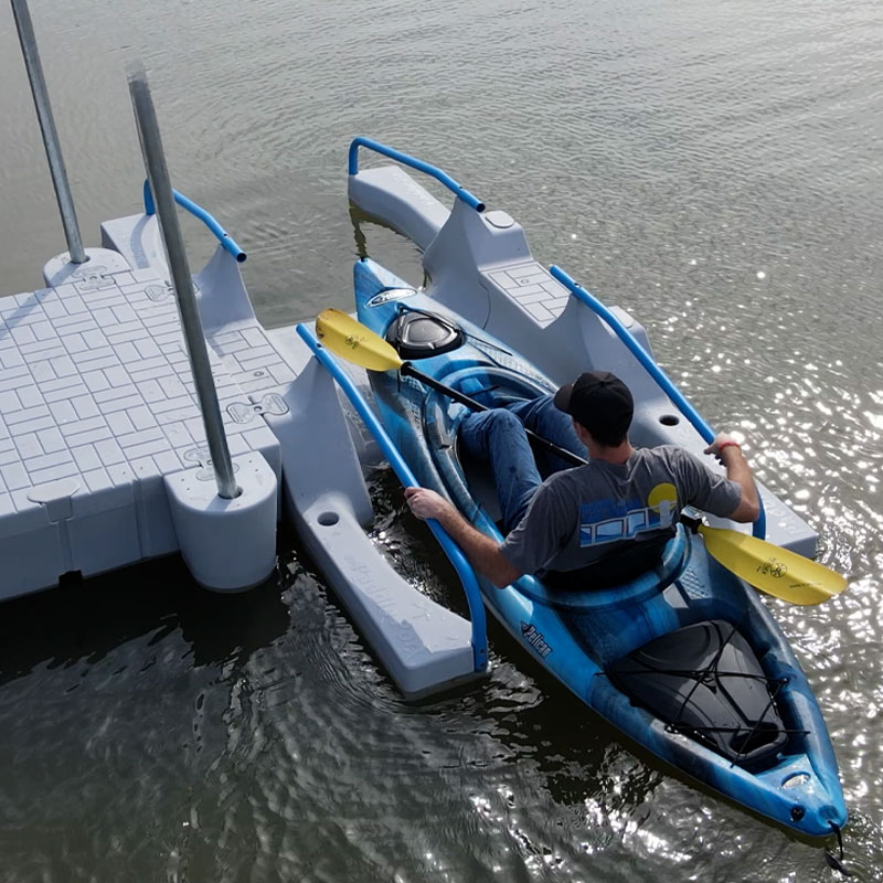 floating kayak launch dock by Snap Dock Jensen Beach 